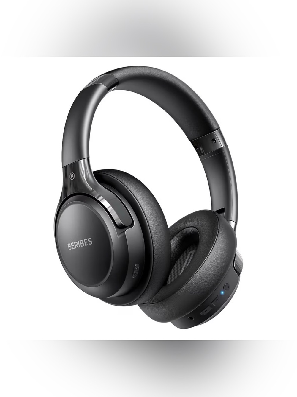 BERIBES Over-Ear Wireless Headphones in Black